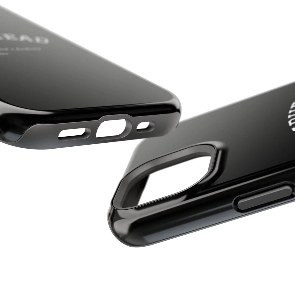 Slabhead Impact-Resistant Phone Case — Glossy Black Protective Cover with "Slabhead" Text Printify