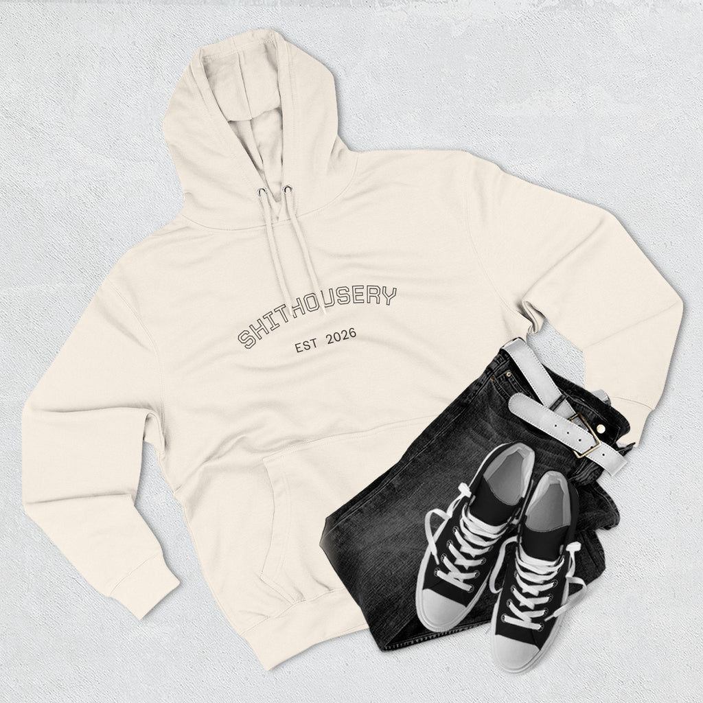 Shithousery Original Print Hoodie — Three-Panel Fleece for Sports Fans Printify
