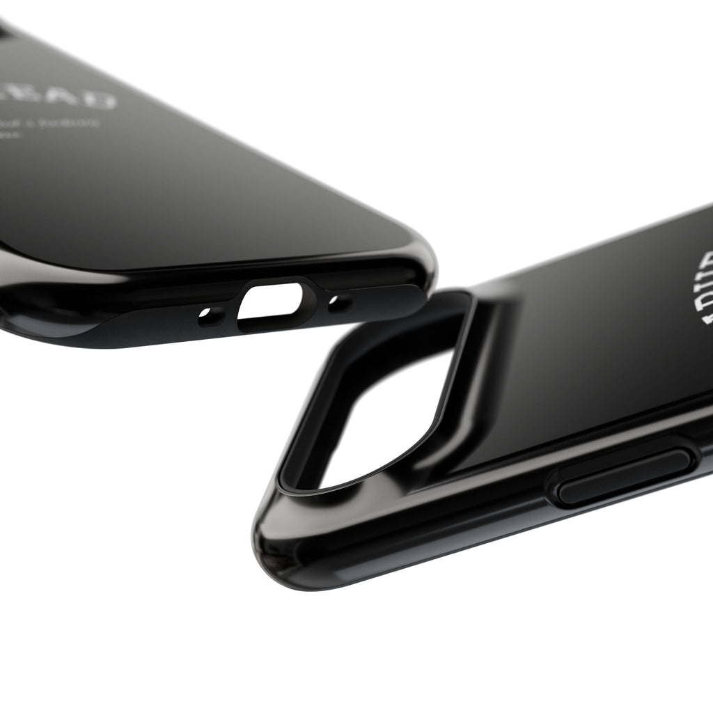 Slabhead Impact-Resistant Phone Case — Glossy Black Protective Cover with "Slabhead" Text Printify
