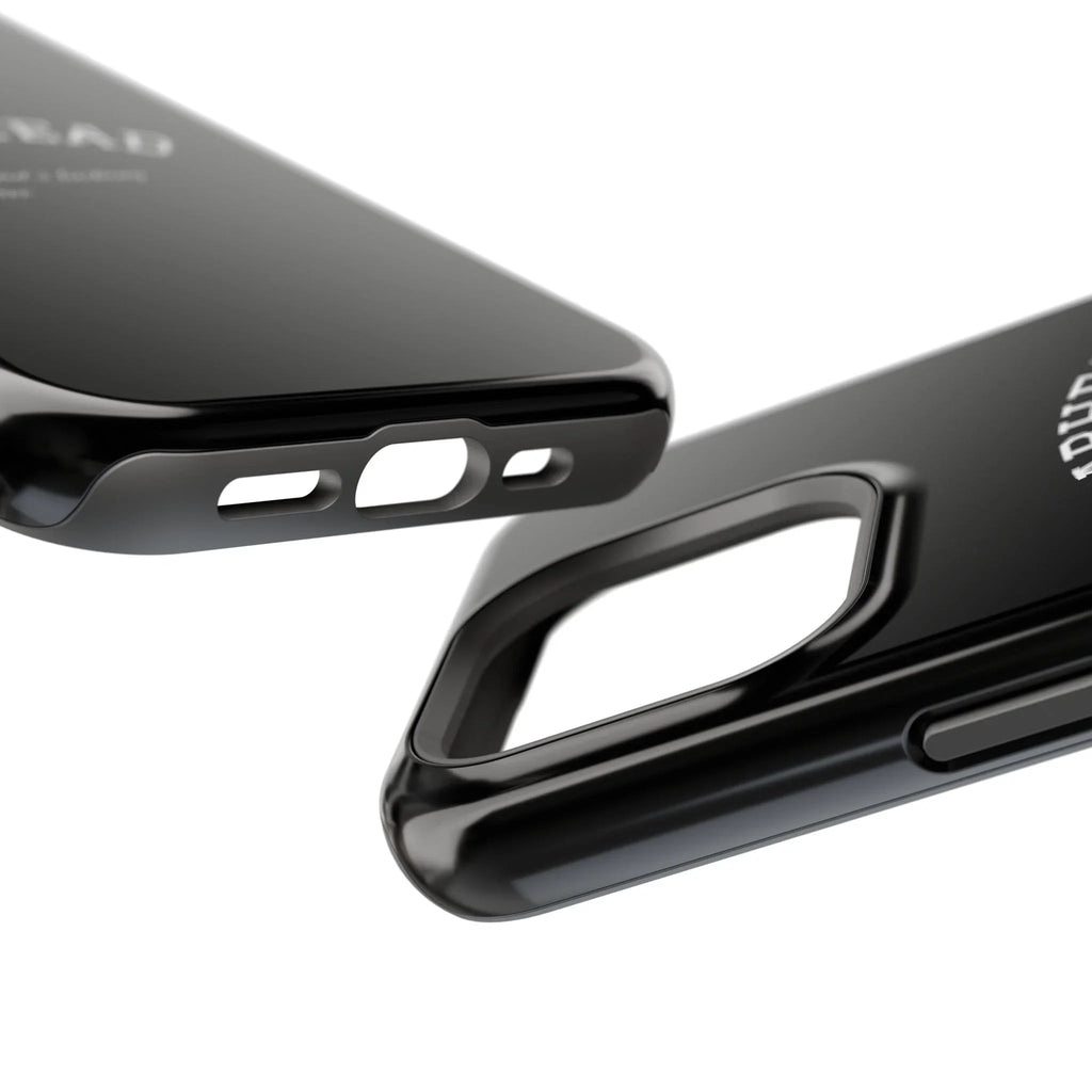 Slabhead Impact-Resistant Phone Case — Glossy Black Protective Cover with "Slabhead" Text Printify