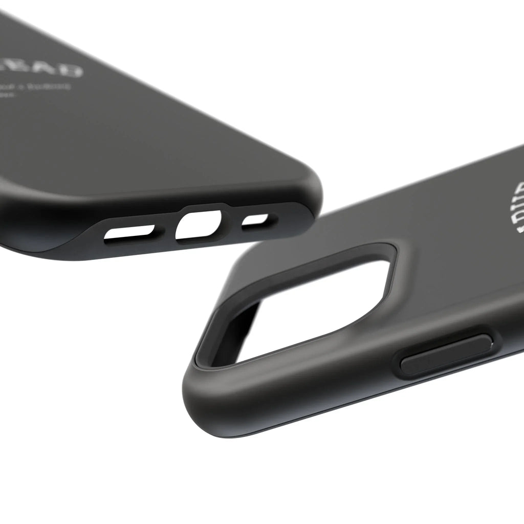Slabhead Impact-Resistant Phone Case — Glossy Black Protective Cover with "Slabhead" Text Printify