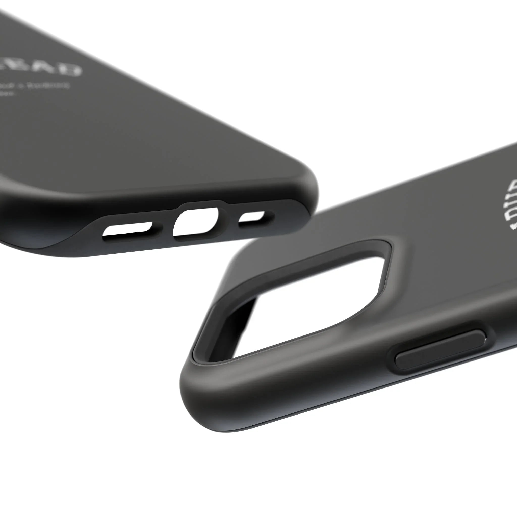 Slabhead Impact-Resistant Phone Case — Glossy Black Protective Cover with "Slabhead" Text Printify