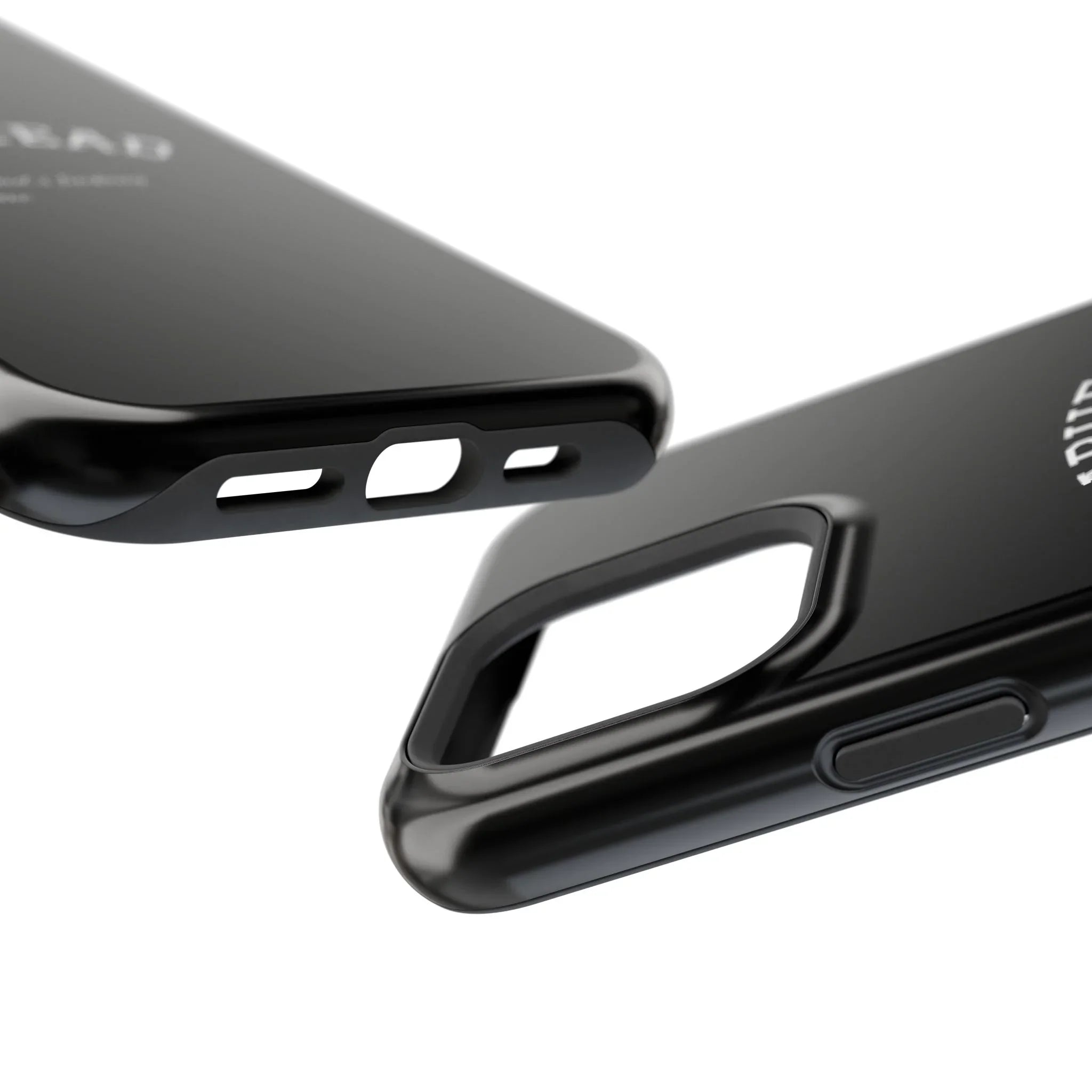 Slabhead Impact-Resistant Phone Case — Glossy Black Protective Cover with "Slabhead" Text Printify