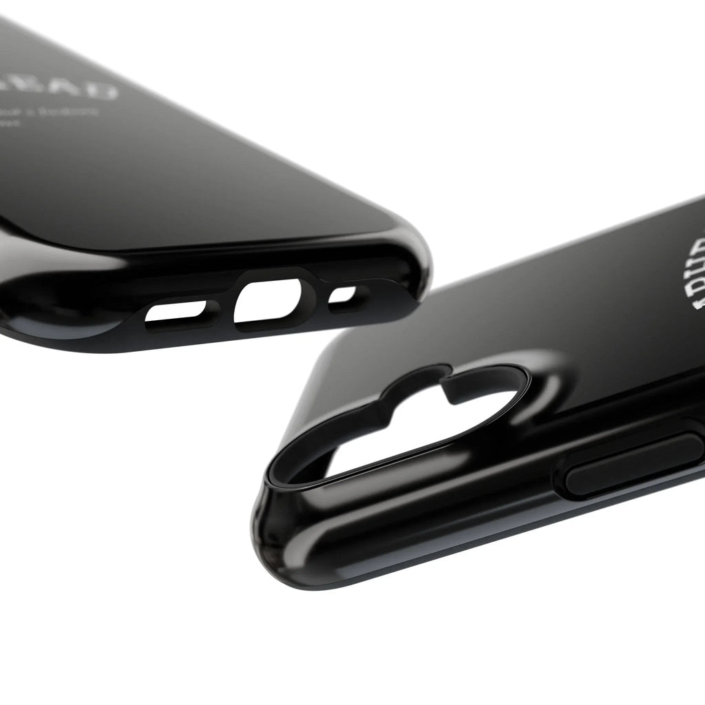 Slabhead Impact-Resistant Phone Case — Glossy Black Protective Cover with "Slabhead" Text Printify