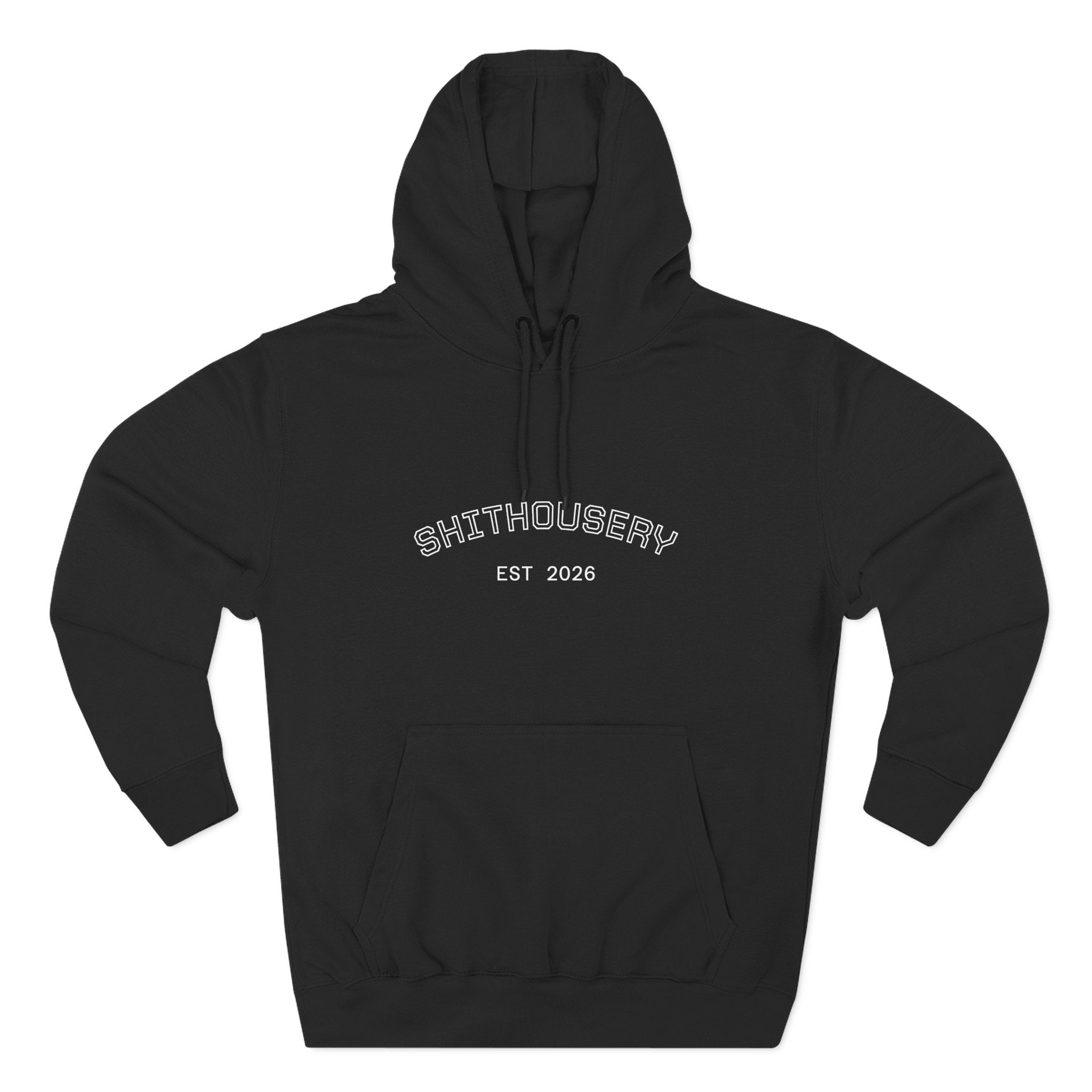 Shithousery Original Print Hoodie — Three-Panel Fleece for Sports Fans Printify