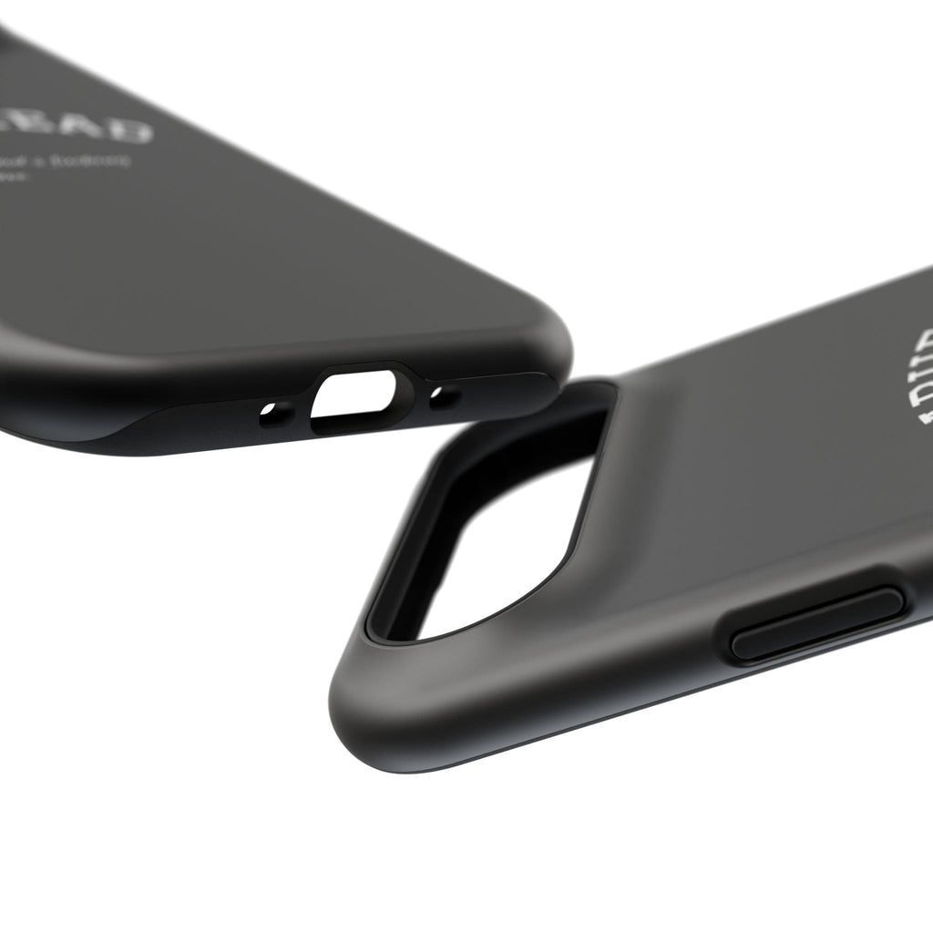 Slabhead Impact-Resistant Phone Case — Glossy Black Protective Cover with "Slabhead" Text Printify