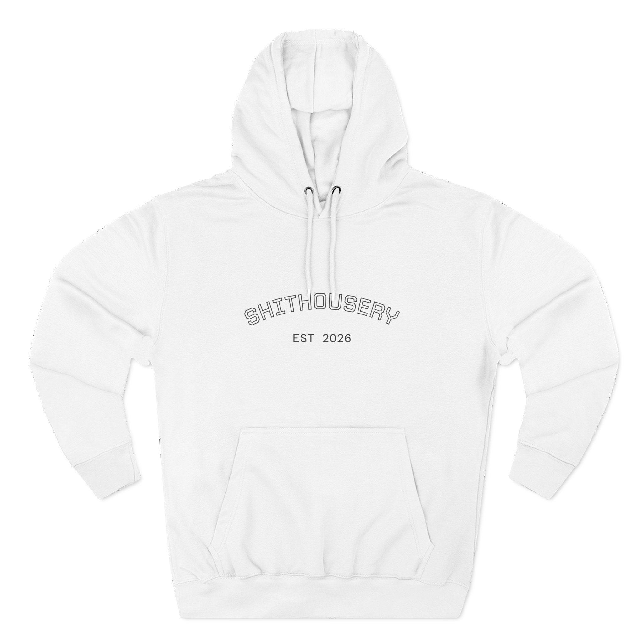 Shithousery Original Print Hoodie — Three-Panel Fleece for Sports Fans Printify