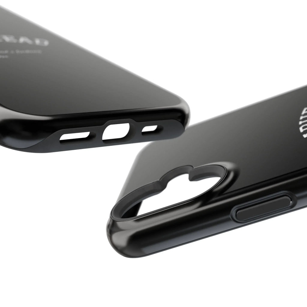 Slabhead Impact-Resistant Phone Case — Glossy Black Protective Cover with "Slabhead" Text Printify