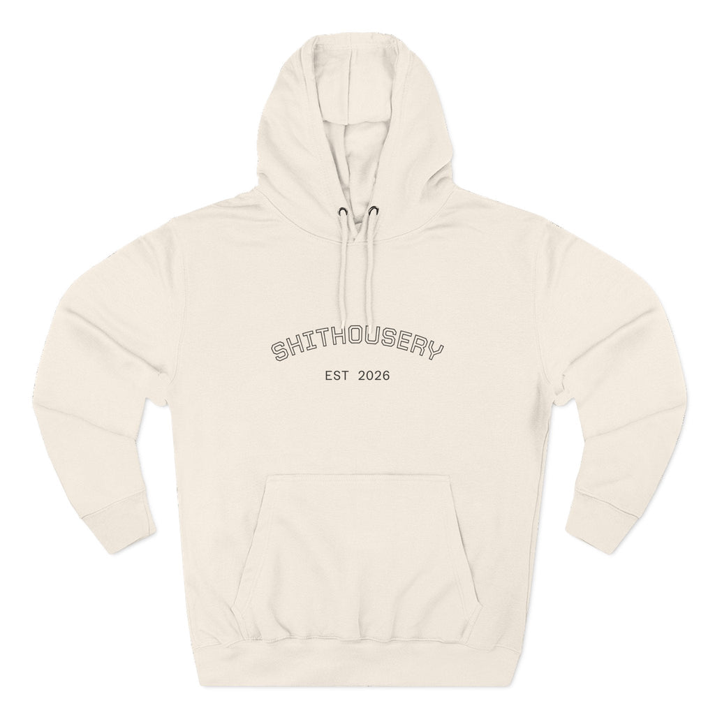 Shithousery Original Print Hoodie — Three-Panel Fleece for Sports Fans Printify