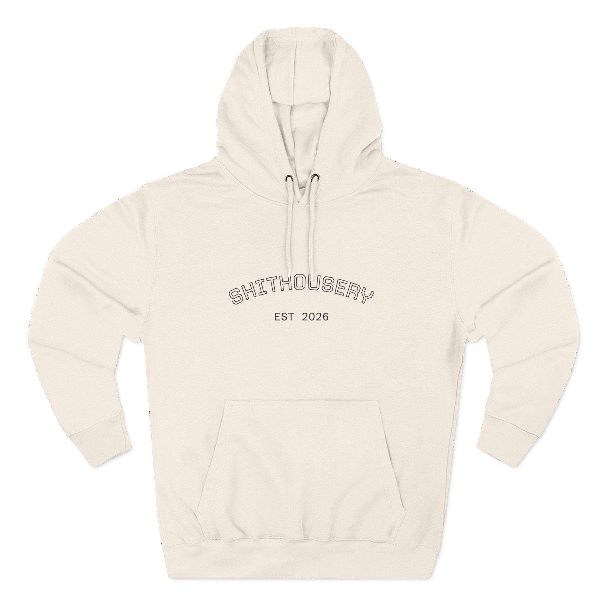 Shithousery Original Print Hoodie — Three-Panel Fleece for Sports Fans Printify