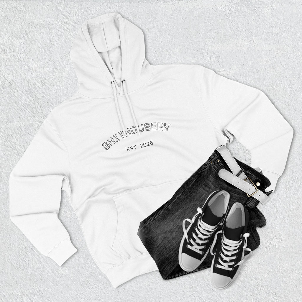 Shithousery Original Print Hoodie — Three-Panel Fleece for Sports Fans Printify