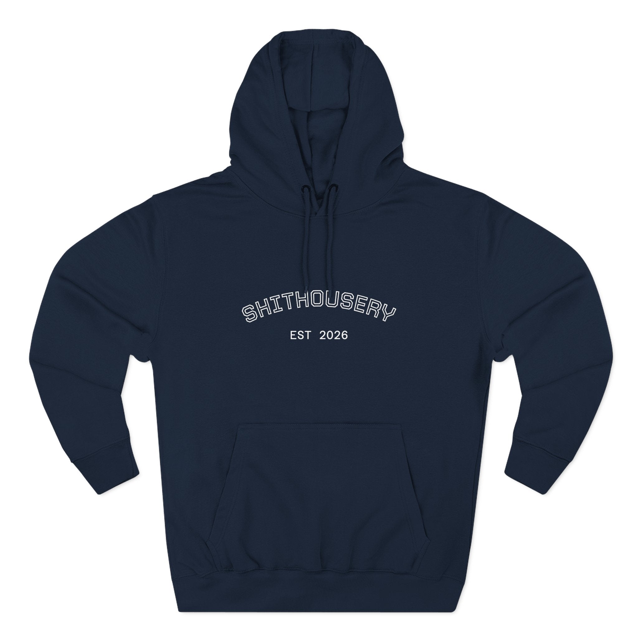 Shithousery Original Print Hoodie — Three-Panel Fleece for Sports Fans Printify