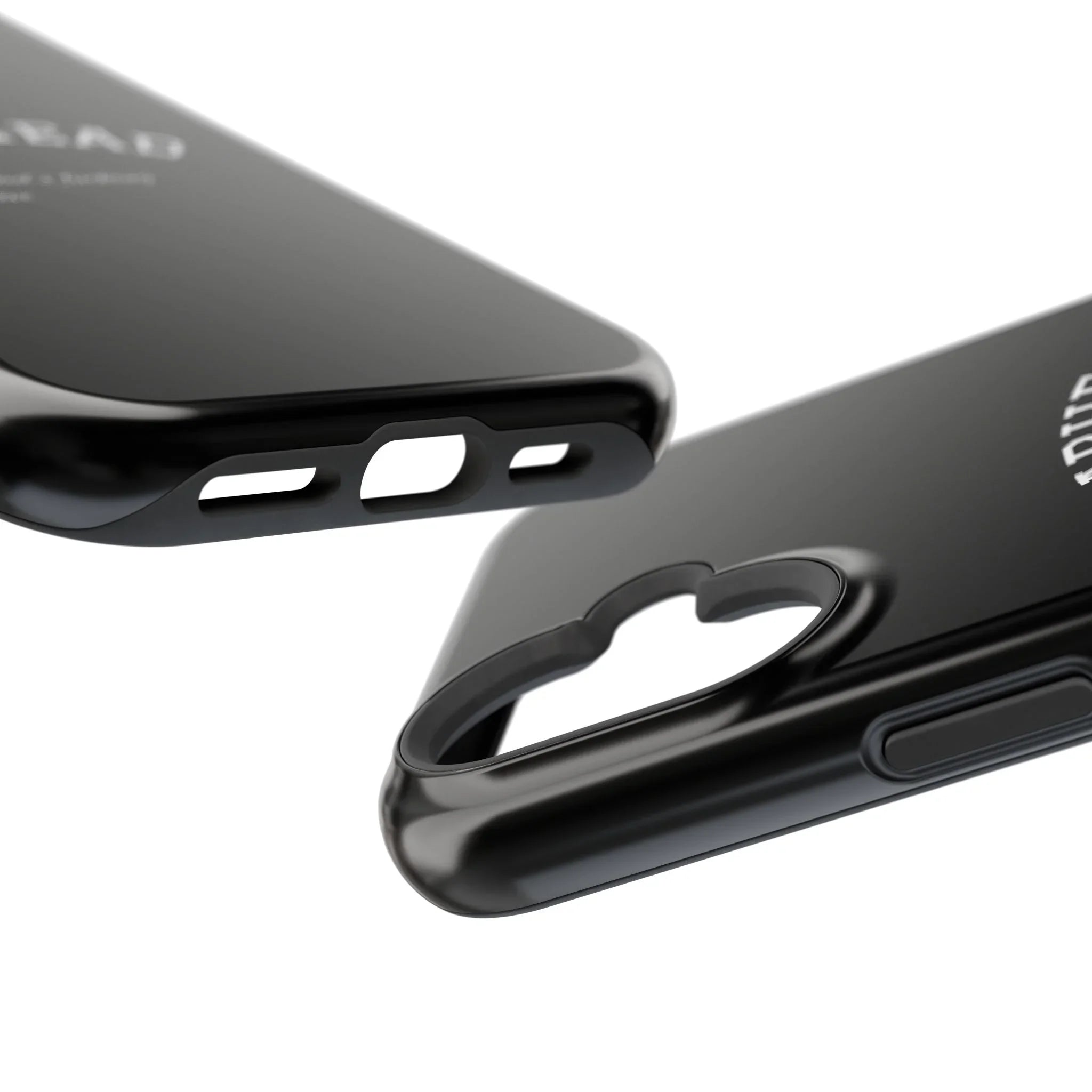 Slabhead Impact-Resistant Phone Case — Glossy Black Protective Cover with "Slabhead" Text Printify