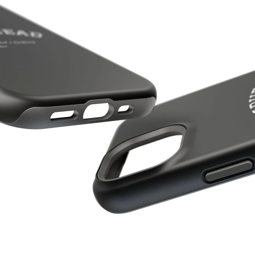 Slabhead Impact-Resistant Phone Case — Glossy Black Protective Cover with "Slabhead" Text Printify